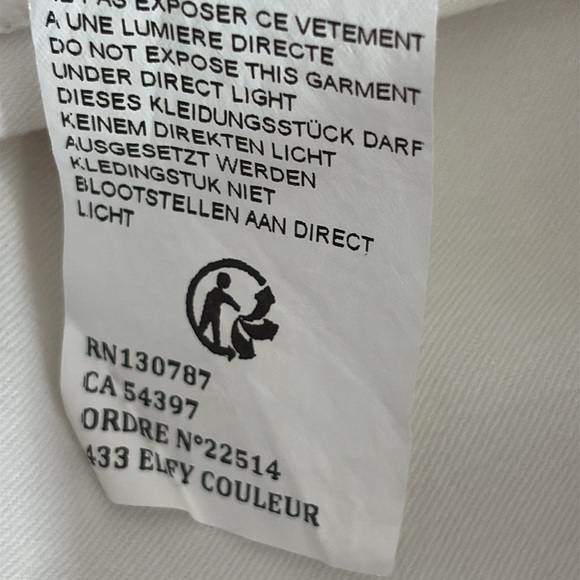 Saint James Elfy Denim Skirt in White - Size 4 - Picture 13 of 13